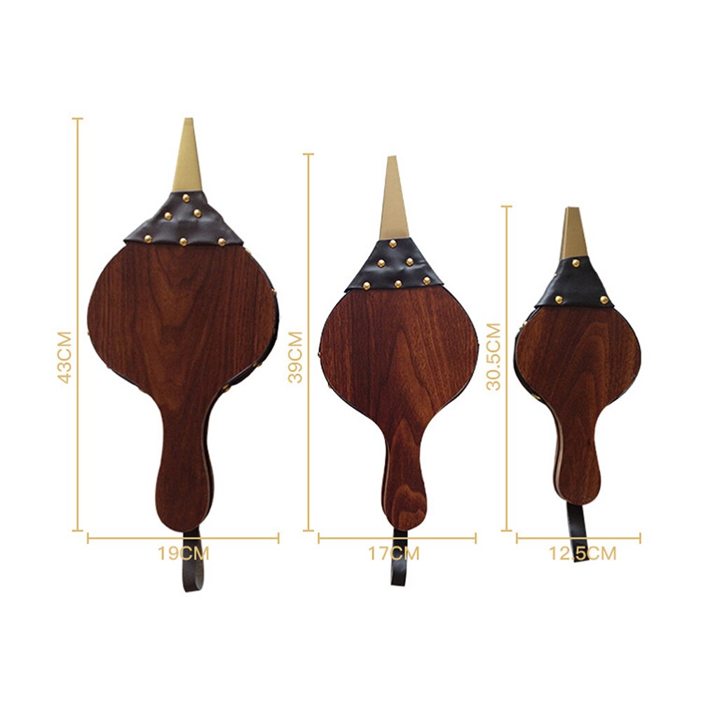 Souffleuse à bois manuelle, soufflet de cheminée, fournitures de Barbecue pour les cheminées (grande taille)