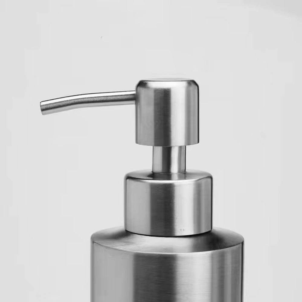 Hand-Flüssigseifen-Pumpenspender aus Edelstahl 304, Düse für Badezimmer, Küche, Schaumseife, Shampoo-Spender, Zubehör