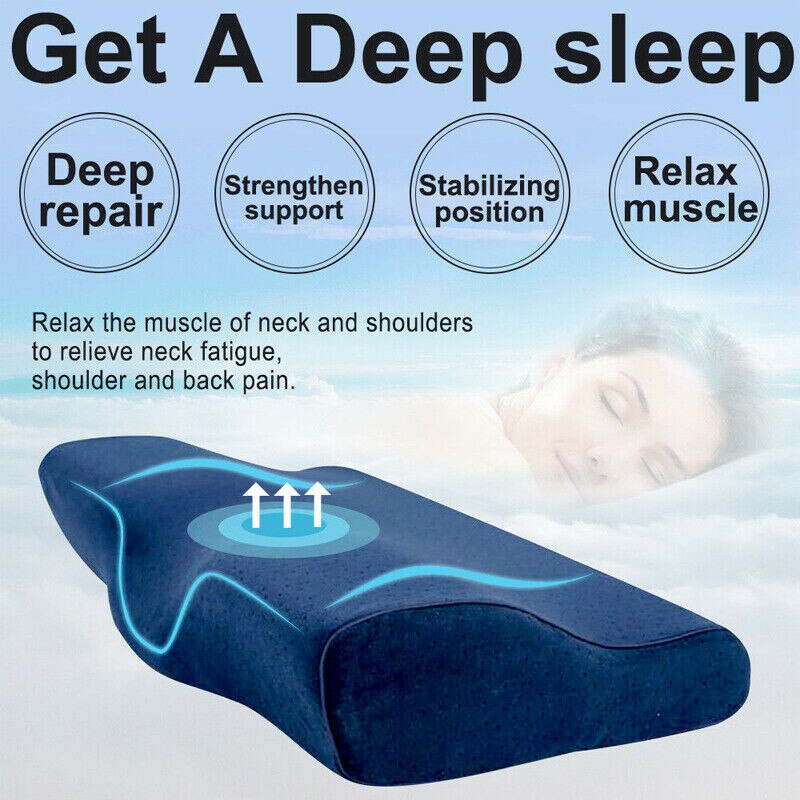 Memory Foam Pillow Cooling Gel Orthopedic Bed Pillow Reversible Orthopedic Sleep