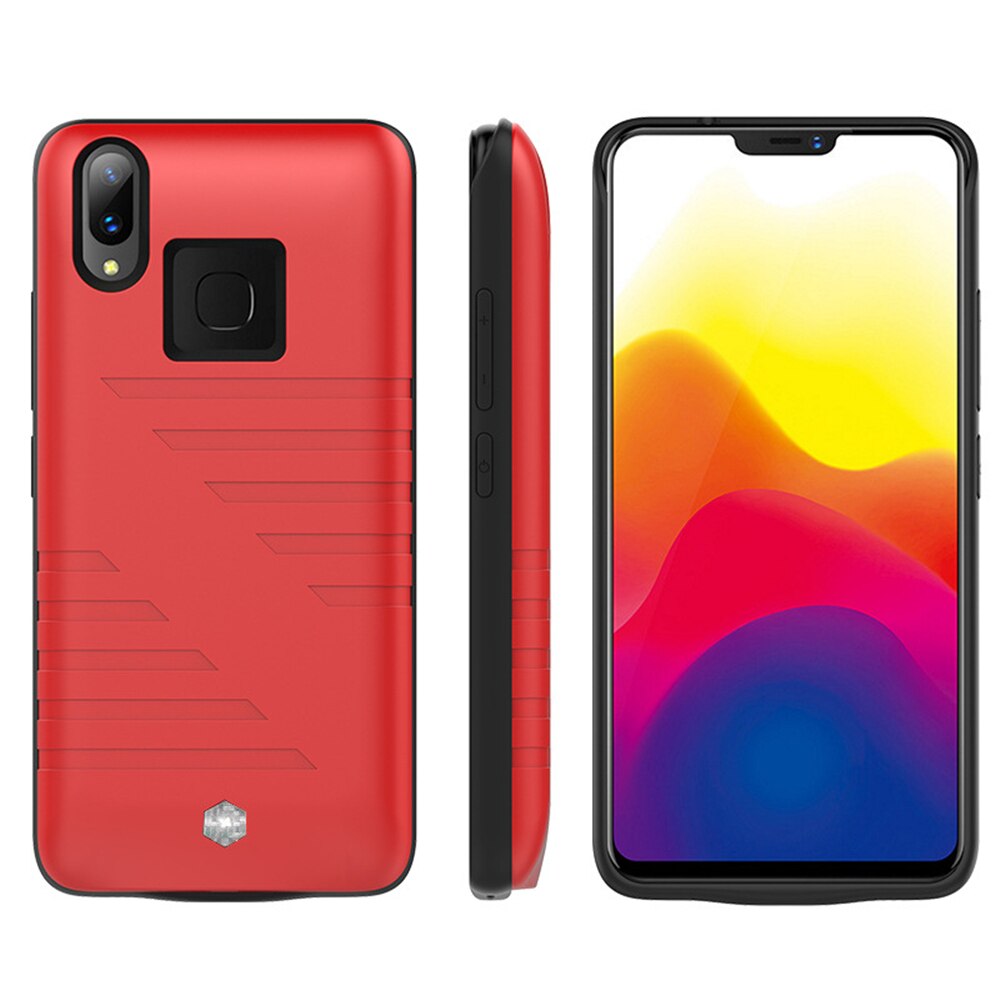 NTSPACE 6800mAh Slim Power Bank Case For VIVO V9 Battery Case Portable Charger Case External Battery Powerbank Cover For VIVO V9