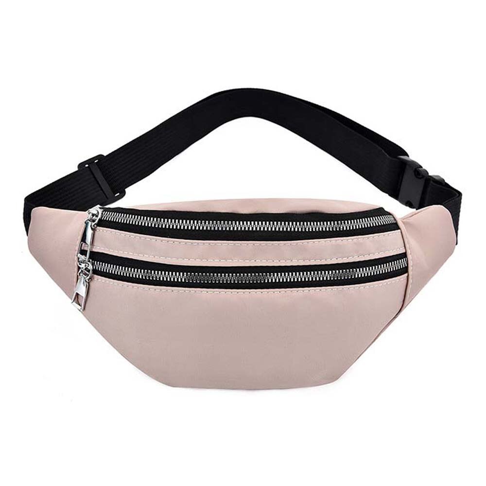 Femmes Sac de Taille Décontracté Bandoulière Poitrine Sacs Unisexe Hanche Bum Sac Ceinture De Voyage Sac Étanche Sport Fitness Sac À Main Poche: pink