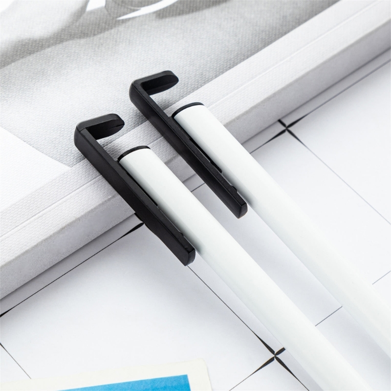 Stylo à bille rétractable à transfert de chaleur, stylo à sublimation, blanc, impression complète, 10 pièces