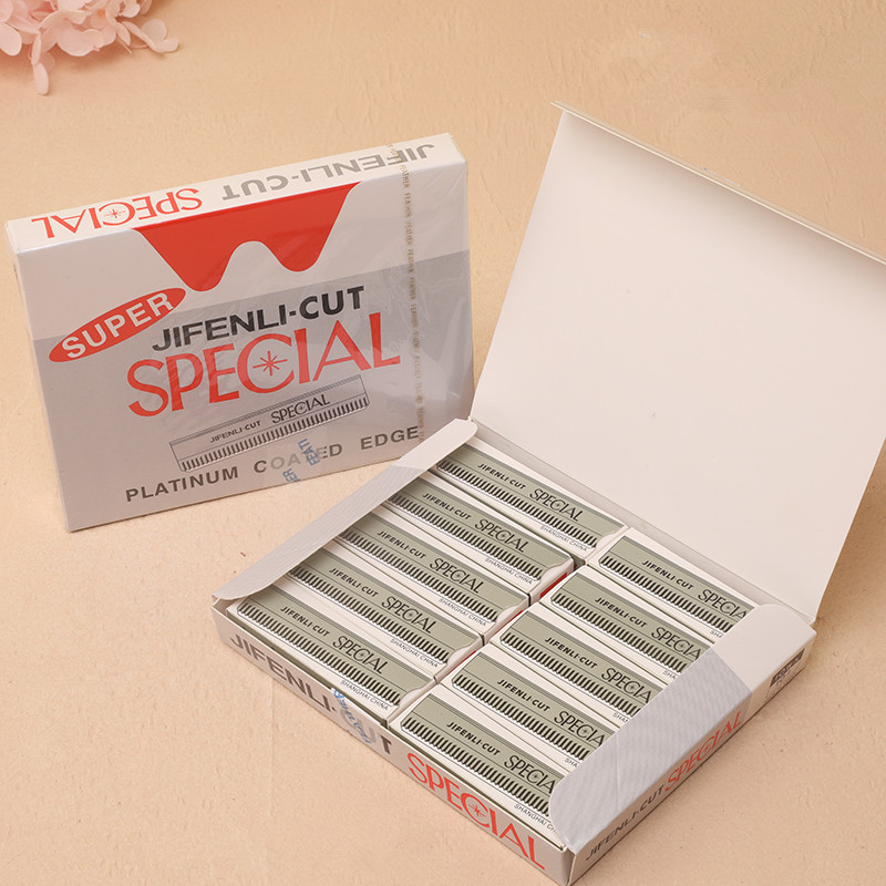 Enkelzijdige Scheermesjes, 100 Stuks Roestvrijstalen Wenkbrauwscheermes, Rechte Scheermesjes Wegwerp Veiligheid Scheermesjes Wenkbrauw Trimm: Default Title