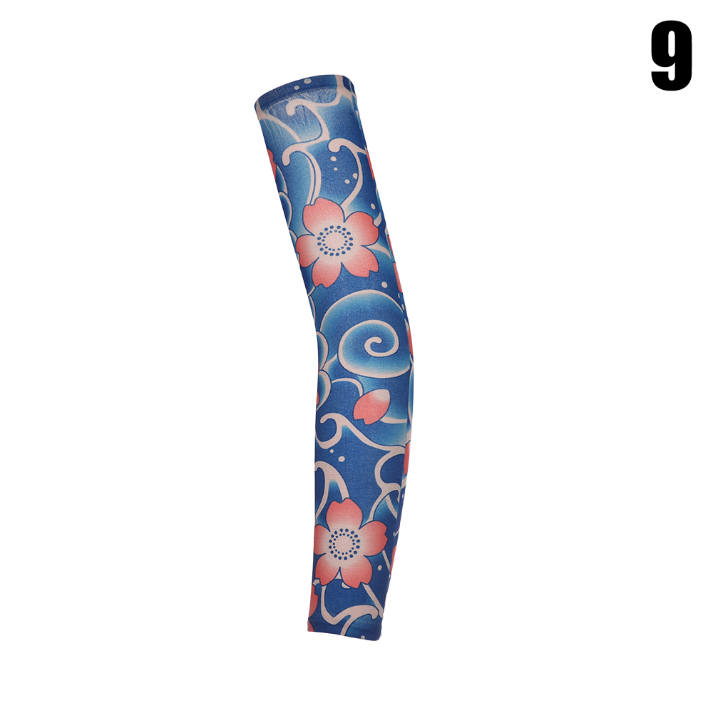 Tattoo Sleeve Arm Warmers Summer Print Mangas For Man Sleeve Seamless Summer Tattoo Stitched Outdoor Woman Riding Sleeve: 9