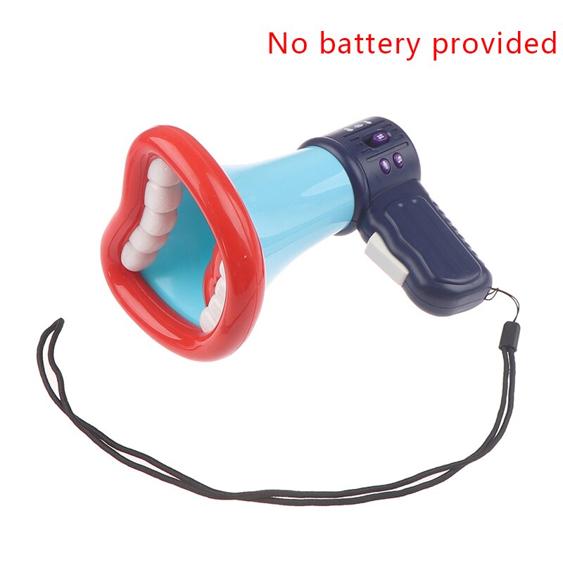 zabawny głos zmieniacz klakson zabawka kolorowa plastikowa gra głośnikowa dla dzieci: Niebieski