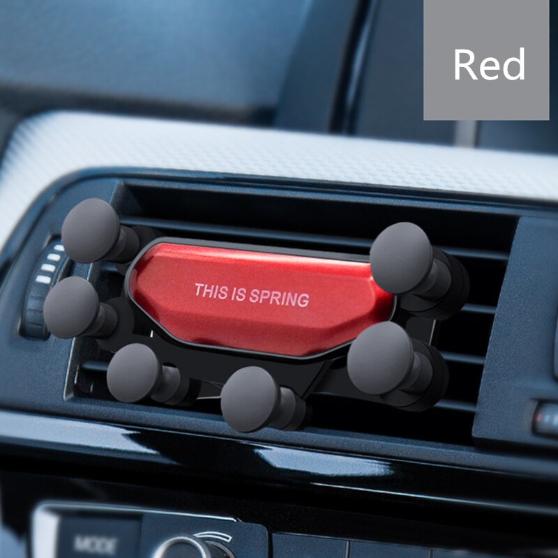 Besser Schützen Universal- Auto Telefon Halfter Schwerkraft Stehen Für Telefon in Auto Stehen Keine Magnetische Für iPhone X 7 Xs 8 Samsung Unterstützung: rot Farbe