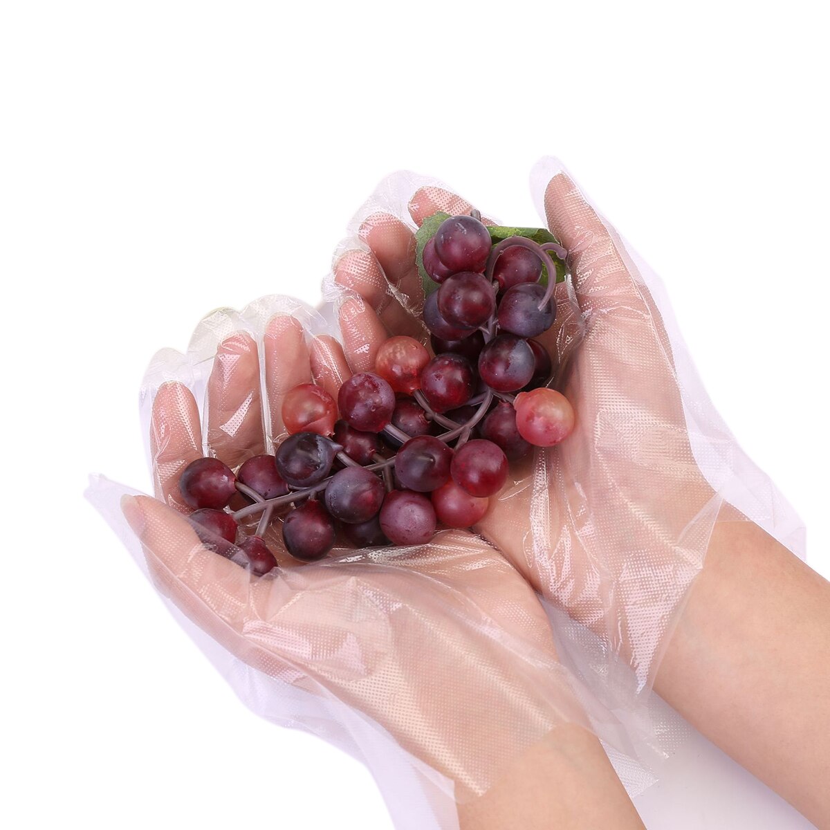 100 stuks wegwerphandschoenen van plastic, anti-olie, handschoenen voor de horeca, doorzichtige schoonmaakhandschoenen, beschermende accessoires