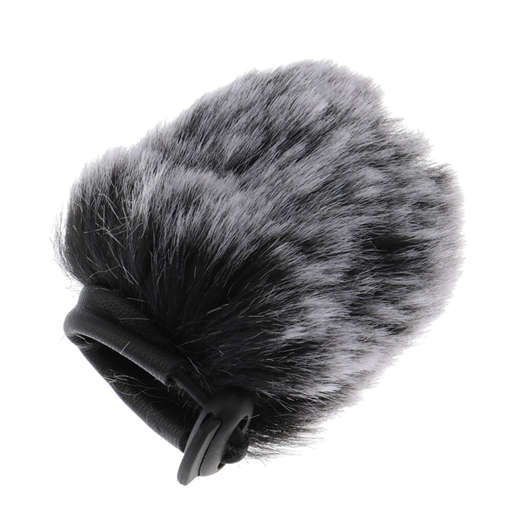 Cortavientos de viento micrófono de cámara al aire libre parabrisas peludos Mic parabrisas cubierta de viento, pelo corto