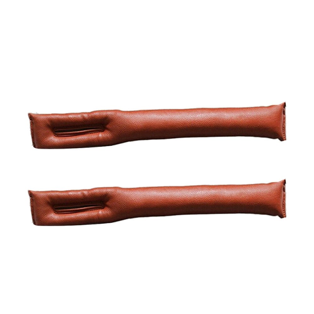 2PCS Leak-Proof Limitador de Lacuna Assento de Carro Assento de Carro Almofada de Enchimento Anti-Gotejamento Defletor Fender Vazamento- tira à prova de Fenda: Marrom