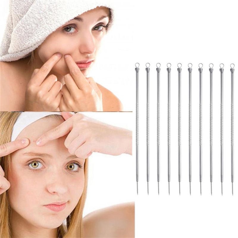 4/5/7/10 Pcs Pimple Blemish Comedone Acne Extractor Tool Blackhead Remover Needles Face Skin Care Tools