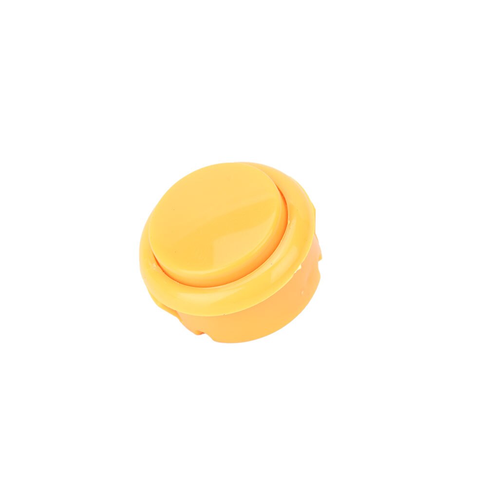 1 pièces rond arcade bouton poussoir intégré jog pour bricolage arcade contrôleur 6 couleurs: YELLOW