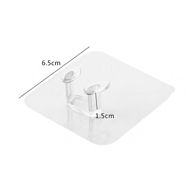 1/2/4 Uds transparente tonto pared fuerte succión Copa gancho cocina utensilio para colgar de almacenamiento de baño Plug Holder vivienda herramientas