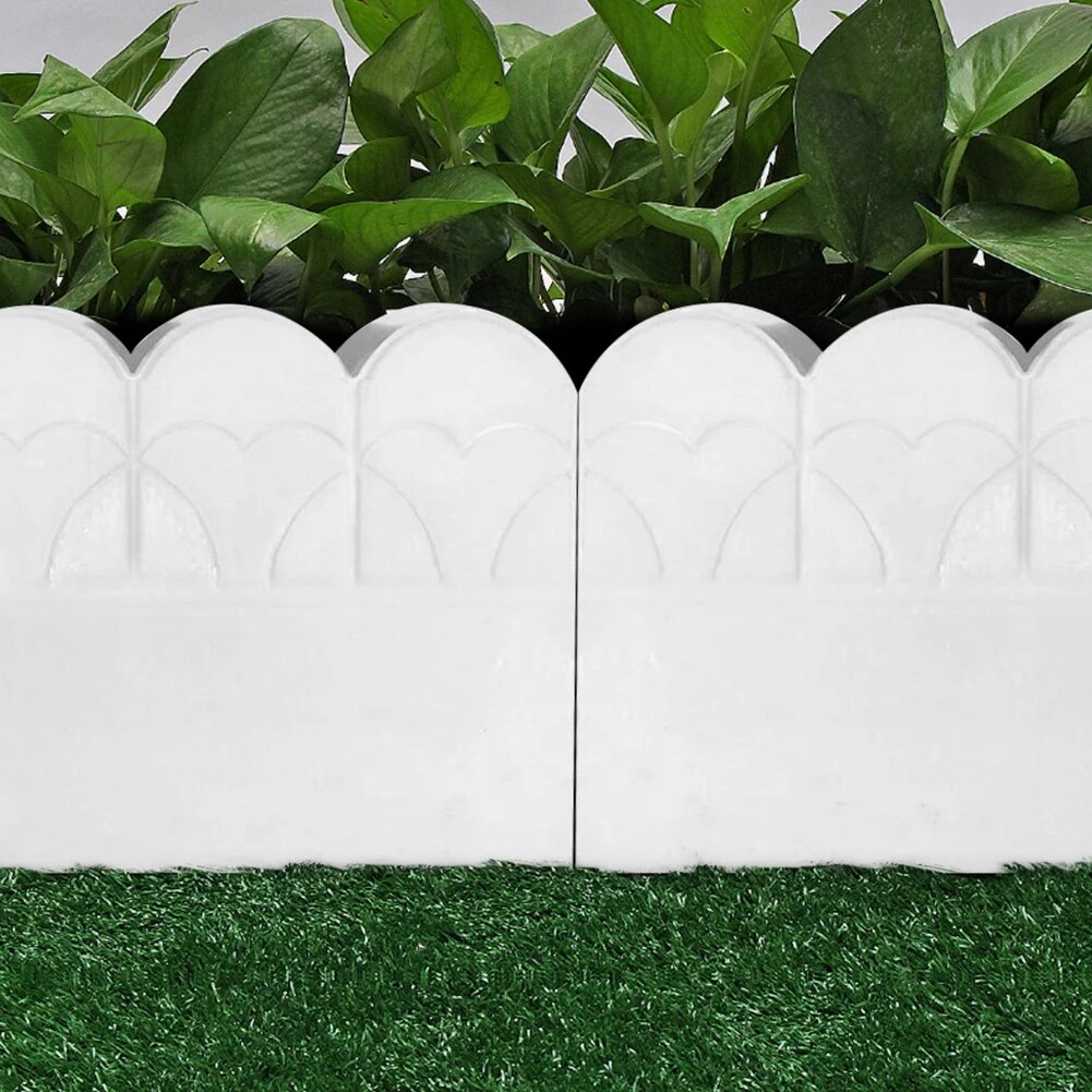 Garten Einfassung bilden DIY Kunststoff Blumenbeet Beton bilden Für draussen Rasen Jardin Hof Garten Gebäude Dekoration