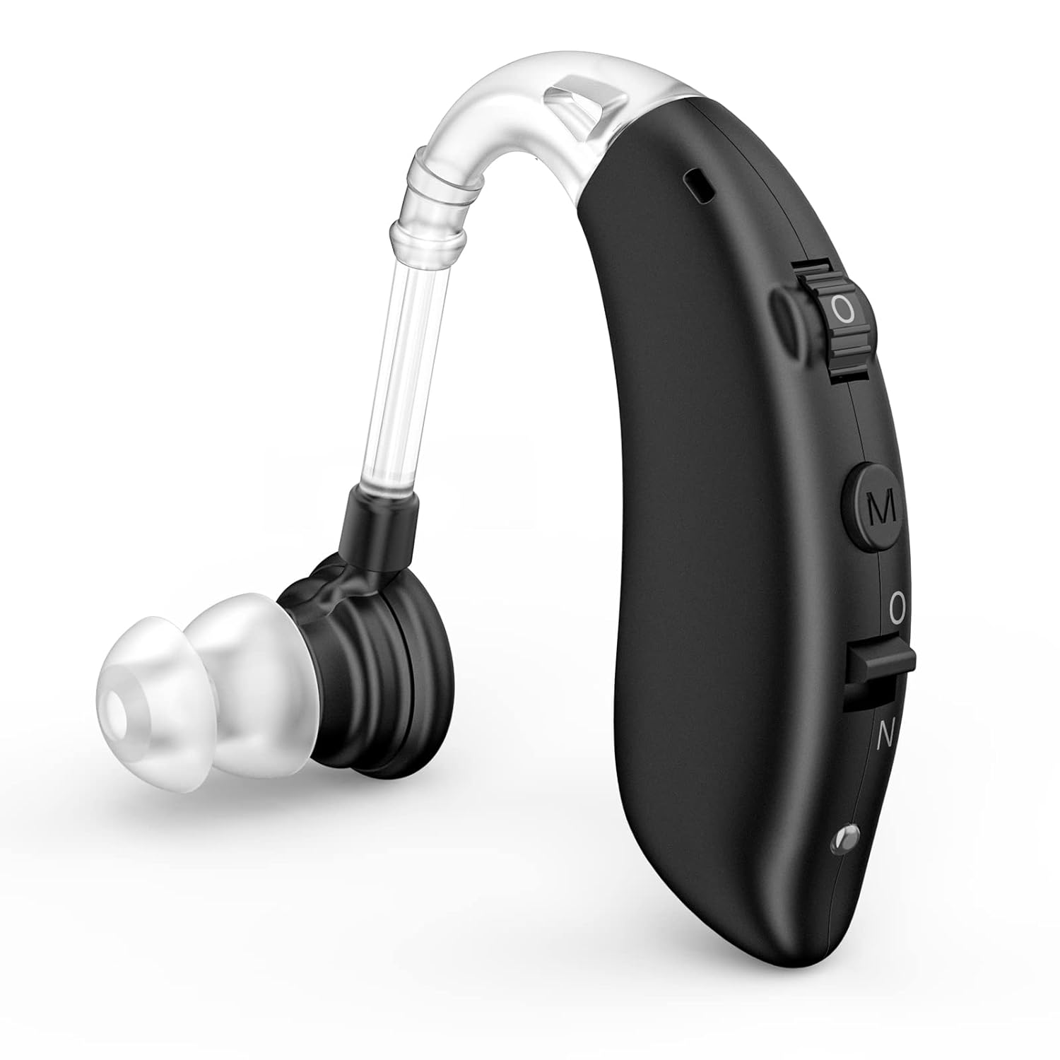 Rechargeable Digital Hearing Aid Adjustable Tone Best Sound Amplifier Portable Deaf Elderly BTE Hearing Aid: CORAL