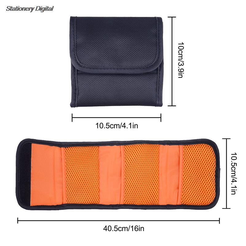 3 Pockets Lens Filter Bag Camera Lens Filter Pouch For 82mm ND UV CPL Camera Lens Filter Holder Wallet Case