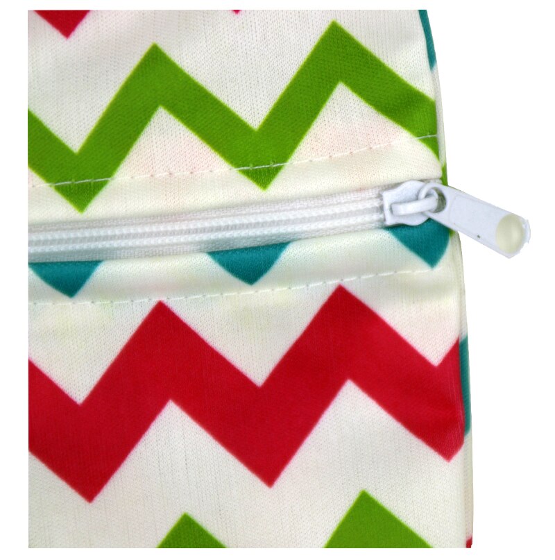 5 Pcs Wasbare Zoogcompressen Natte Zakken Luierzakken Herbruikbare Single Ritsen Maandverband Waterdicht Nat Droog Wetbag Zakken 14*20 Cm