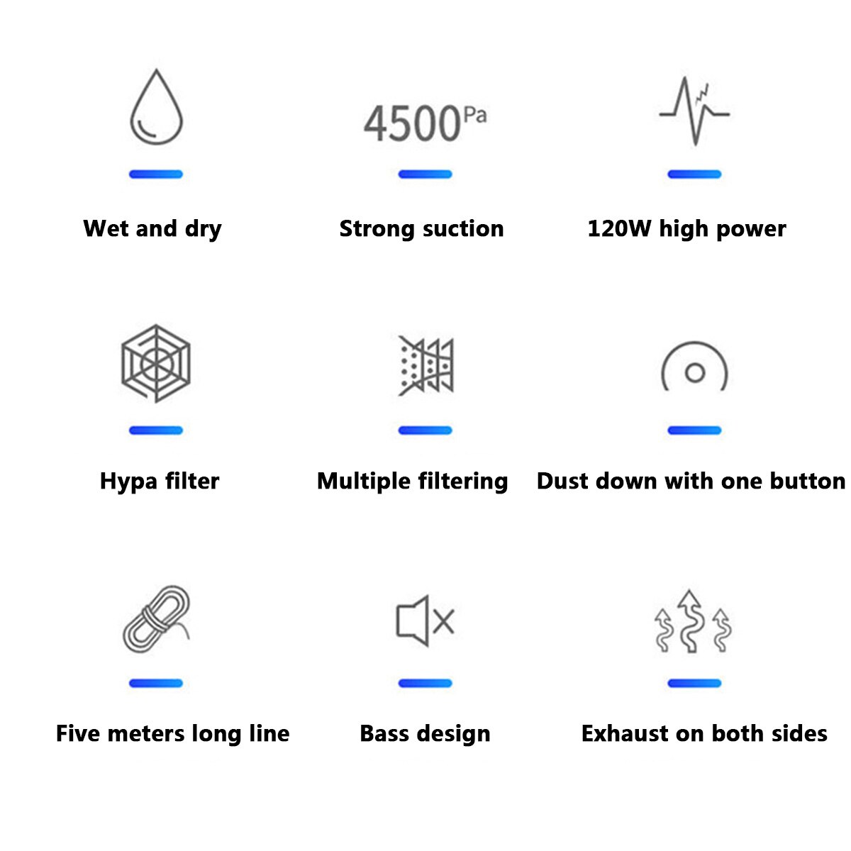 Portable Car Vacuum Cleaner Wireless Handheld Auto Vaccum 8000Pa Suction For Home Desktop Cleaning Mini Vacuum Cleaner