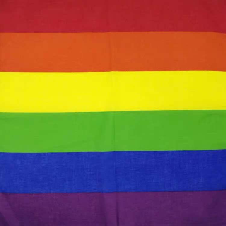 Rainbow Bandana Unisex Square Scarf for Party Celebration Supplies Gay Pride LGBTQ Bandanas Headband Handkerchief Square Scarf: 2