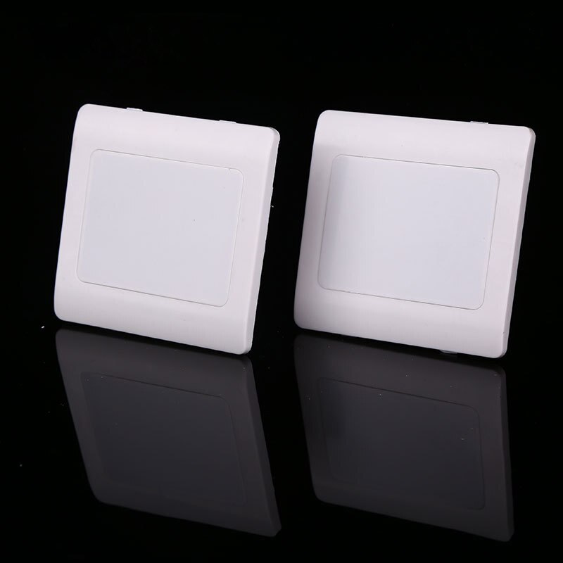 100pcs High PP Wall Switch Socket Blank Panel Cover Plate For Home Improvement Fire Retardant Wall Mounted Blank Panel