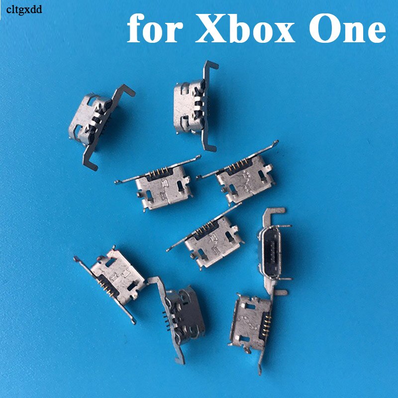 cltgxdd 2pcs Micro USB Charge Charging Socket Replacement Port for Xbox One Controller