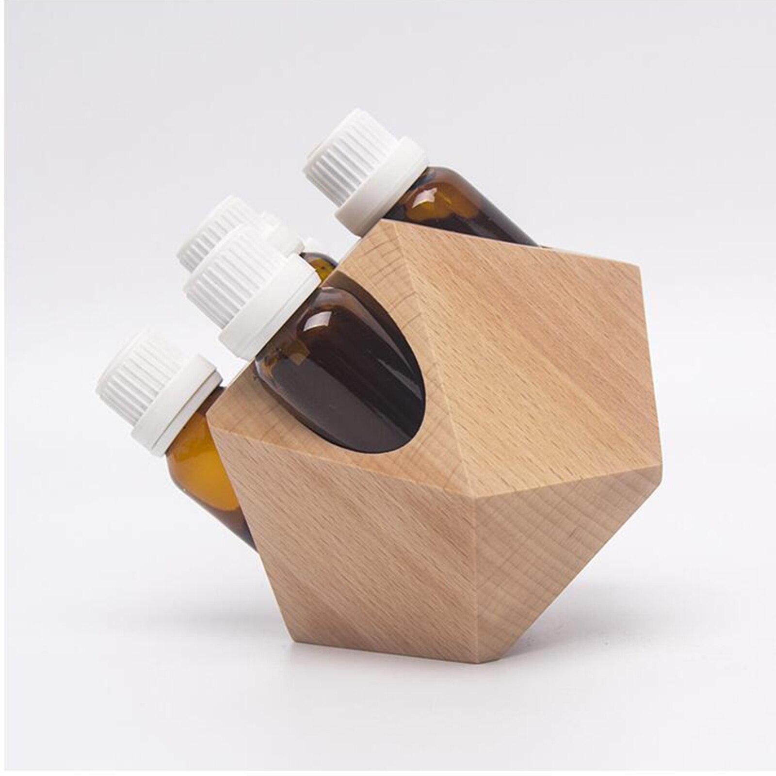 Polyhedron Display Essential Oil Rack Paint Bottle Stand Holder for Storage