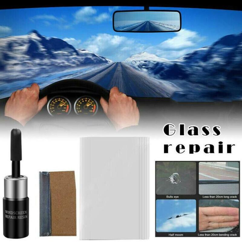 Auto Car Glass Repair Kit Auto Glass Scratch Crack Glass Car Tool Repair Diy Car Window Restore Repair Kit Resin Car Windsh V2R8