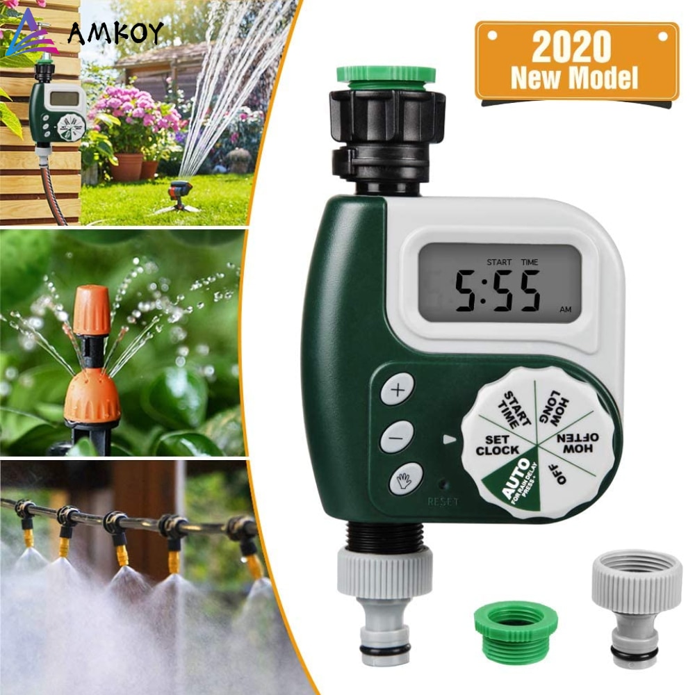 Digitale Water Timer Programmeerbare Kraan Watering Timer Met Lcd Display Waterdichte Automatische Sprinkler Controller Voor Tuin