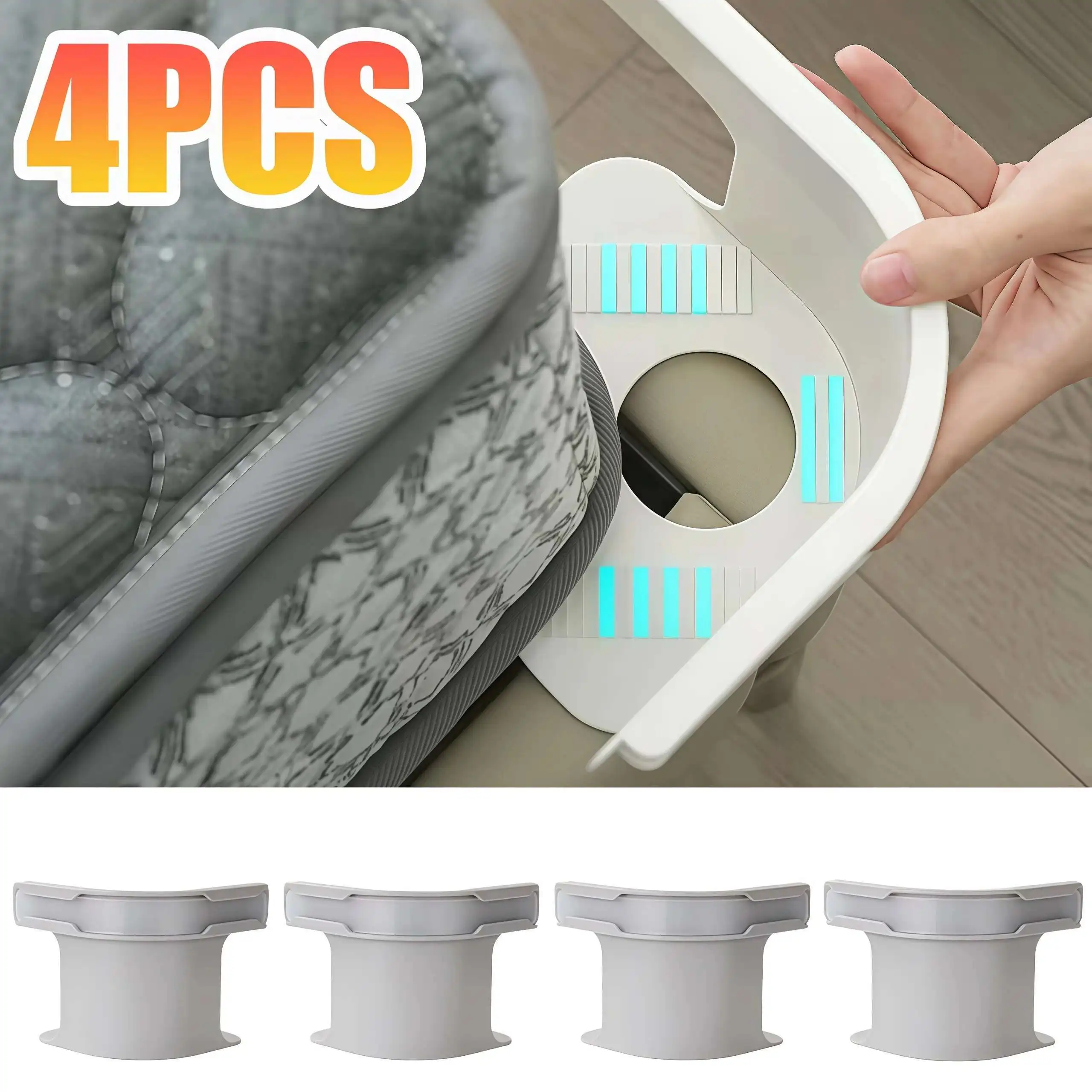 Clips de ajuste de esquina para sábanas de cama de alta resistencia, sujetador de sábanas duradero con pinzas de bloqueo para ropa de cama, accesorios antirregos, 4 Uds.