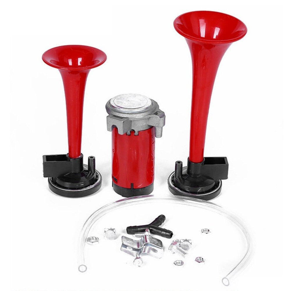 Klaxon à Air 12V 150 DB Double Trompette Super Fort Pour Voiture Camion Moto Bateau