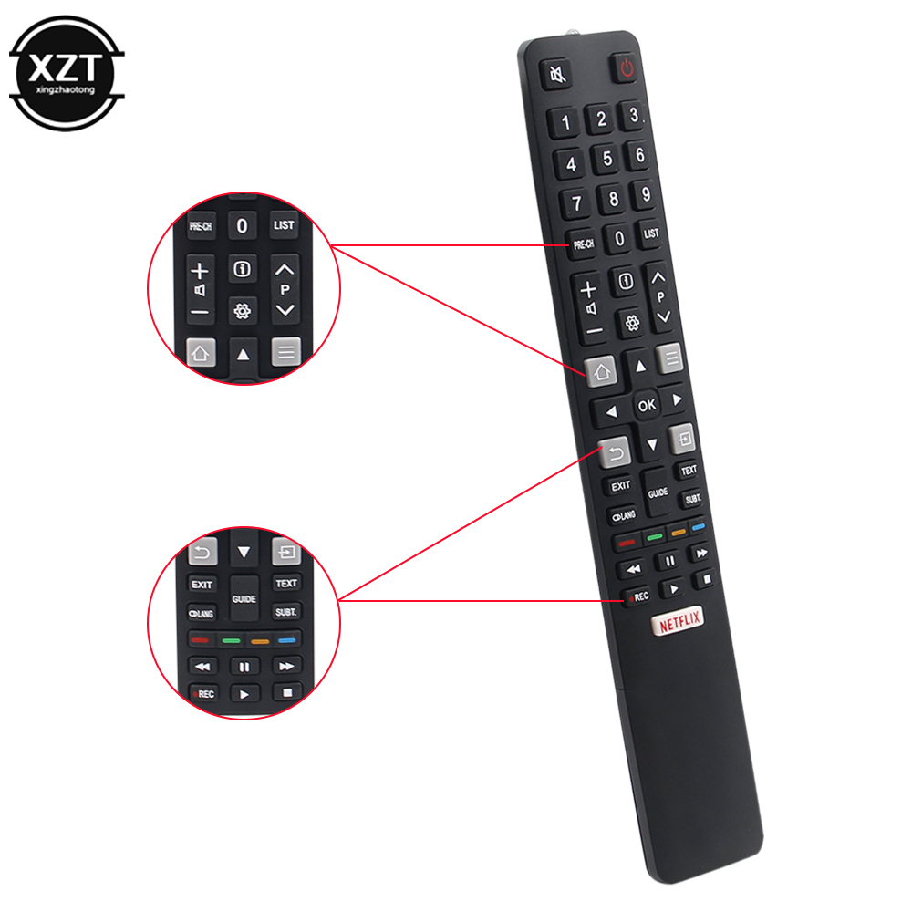 Zamiennik RC802N YA12 pilot Smart TV dla TCL 4K UHD LCD/LED Smart TV U43P6046/U55C7006/U49P6046/U65P6046