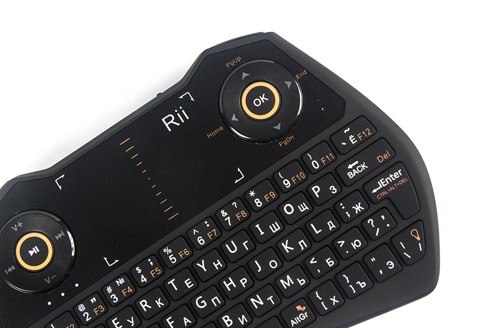 Original Rii i28 2.4G sans fil Mini clavier russe anglais Version rétro-éclairage Air souris pavé tactile pour Android TV BOX Mini PC