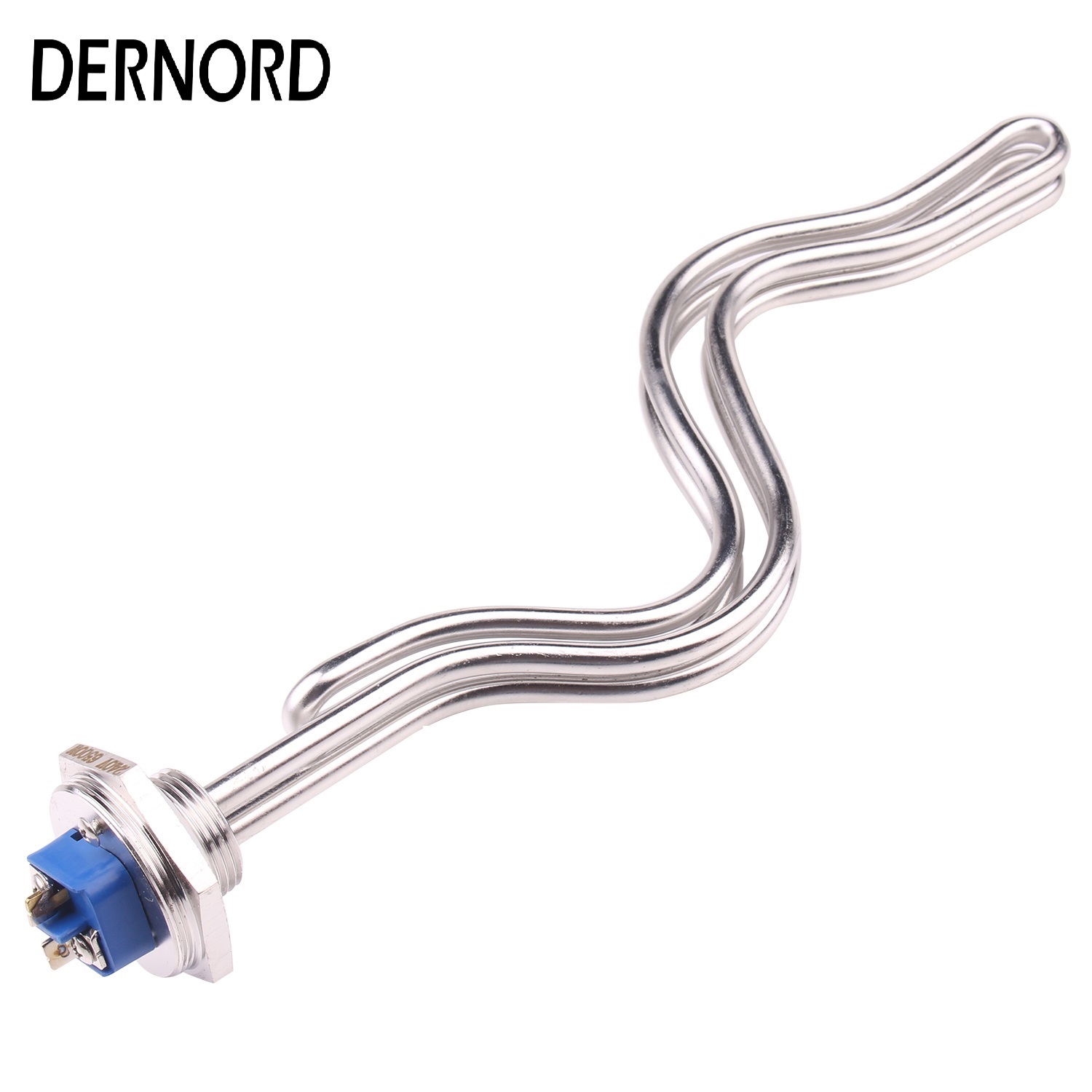 DERNORD-calentador de agua de 240v, 4.5kw/5.5kw/6.5kw, 1 "NPT, elemento de calefacción de ondulación plegada con cubierta de acero inoxidable: 5.5Kw / Plata