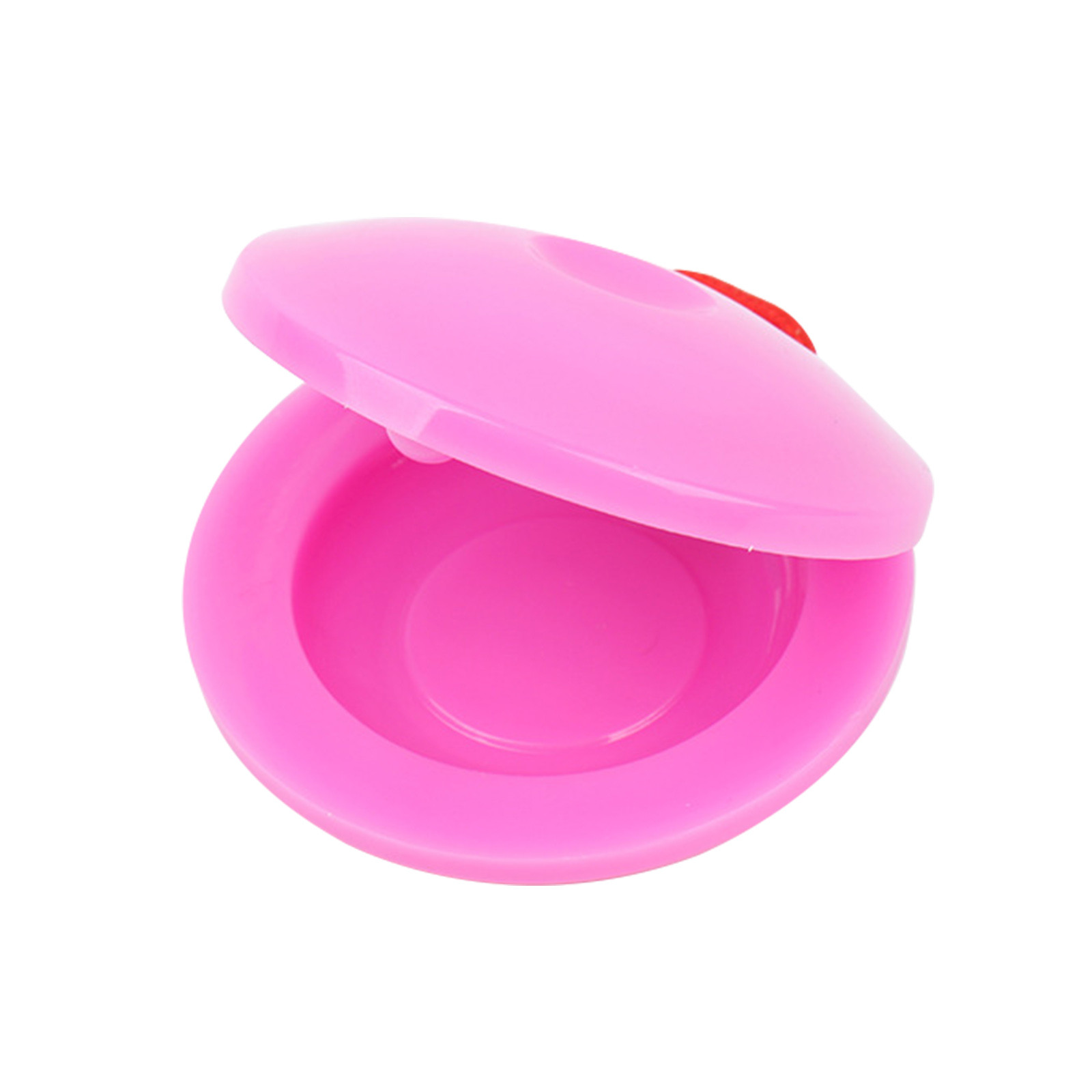 1 stück kunststoffkastagnetten, schlaginstrument, musikinstrument zur förderung der intellektuellen entwicklung und #39 hörvermögens von kindern: Rosa 