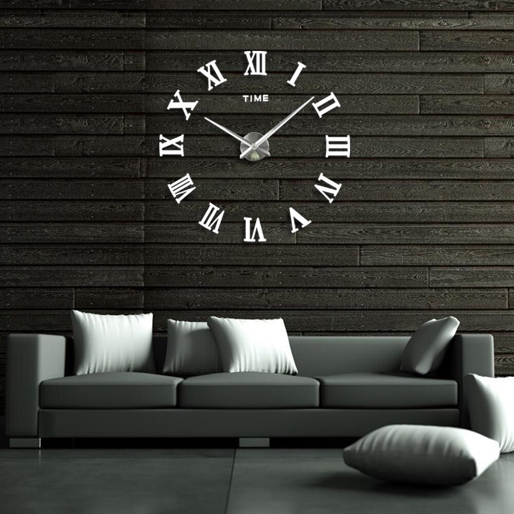 Modern DIY Wall Clocks 3D Acrylic Mirror Stickers Arrivals Quartz Clock Needles Home Decor Relogio De Parede