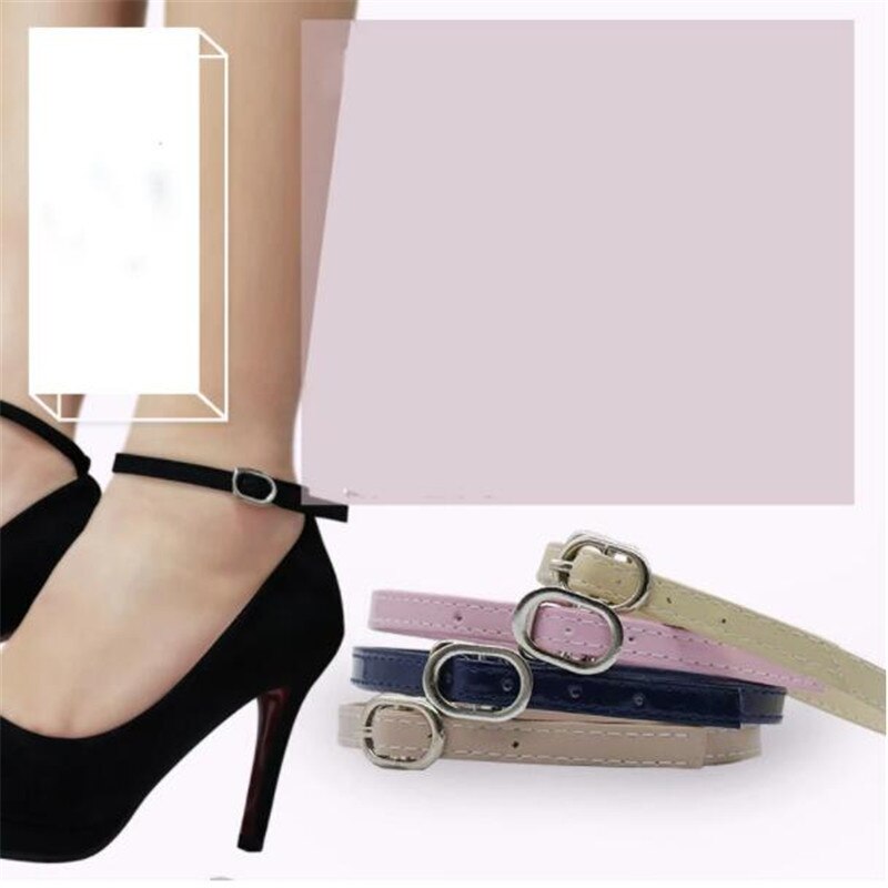 1 paio di lacci regolabili alla moda per tacchi alti cintura per scarpe caviglia che tiene le donne allentate fascio antiscivolo lacci cinturini cinturino