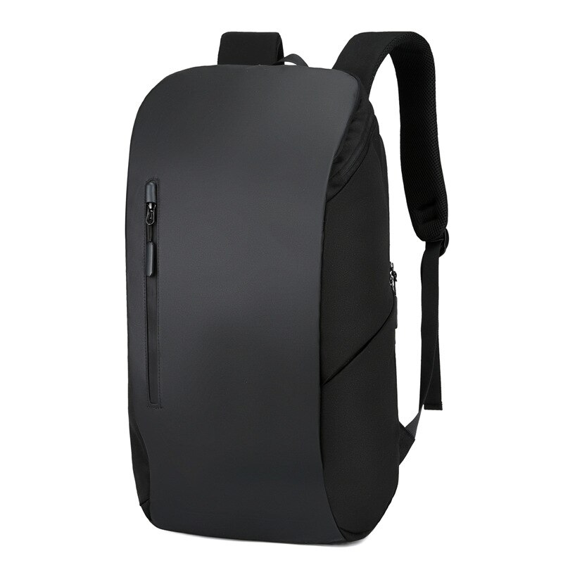 Neue Versteckte Anti Diebstahl Reißverschluss 15,6 Zoll Iaptop Rucksack Männer Tasche Für Männer Multi USB Ladegerät Reise Rucksäcke dünne Taschen: Schwarz