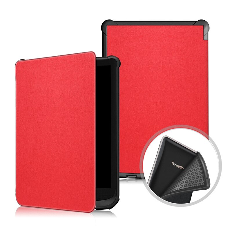 Etui mince pour livre de poche 616/627/632 Ereader housse de protection peau pour livre de poche Basic Lux 2/Touch Lux/Touch HD 3 Funda: Rouge