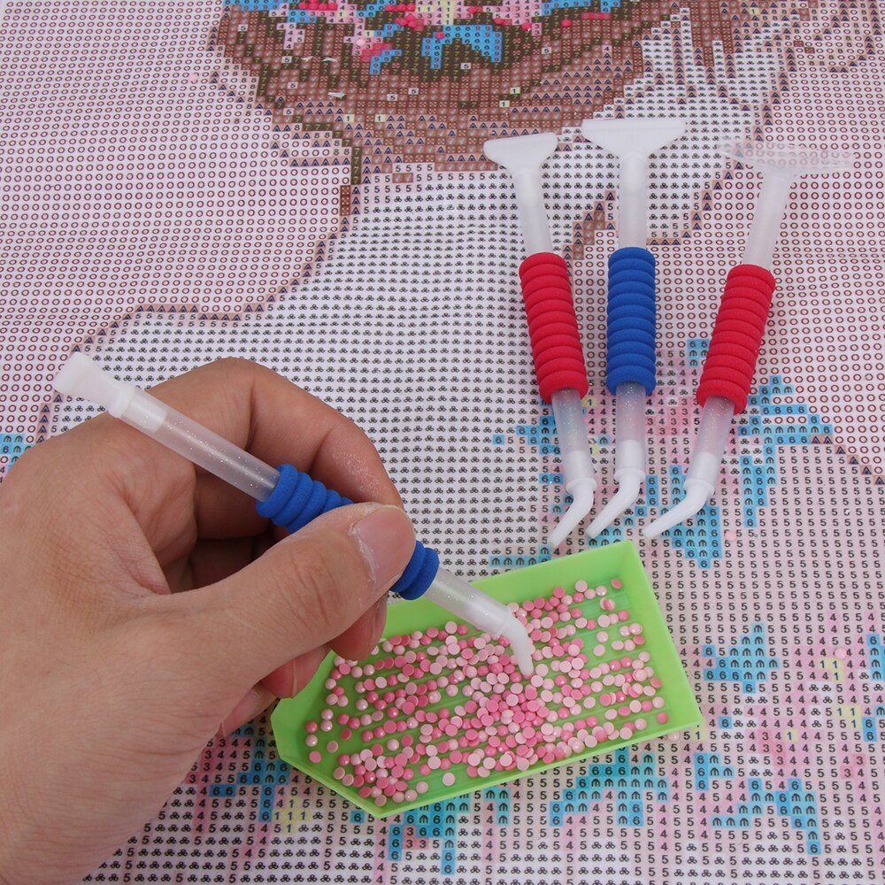 Lápiz para pintura de diamantes 5D, codo antifatiga, punto de cruz, accesorios de costura, manualidades, bordado, 1 ud.