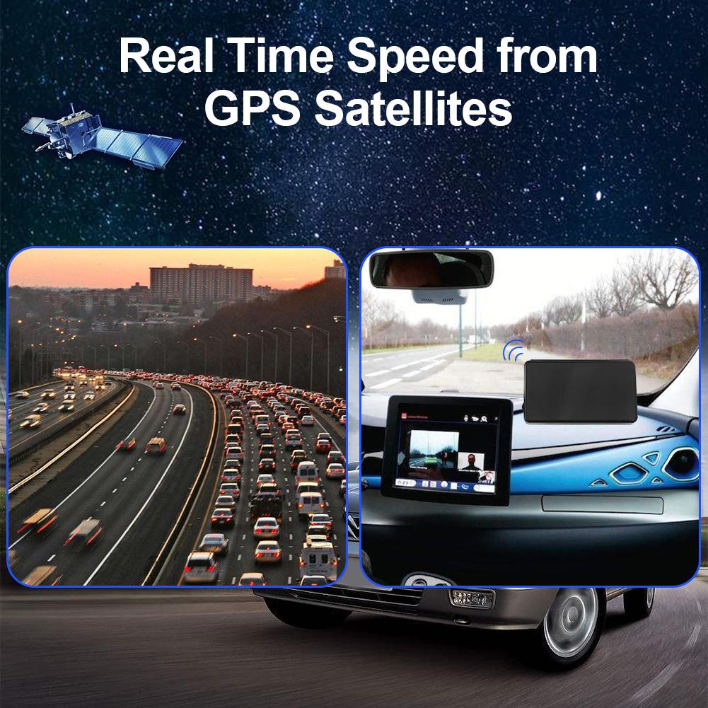 Gps-nopeusmittari hud-näyttö automaattinen elektroniikka nopeusnäyttö km/h mph ylinopeushälyttimellä polkupyörän moottoripyörän autotarvikkeille