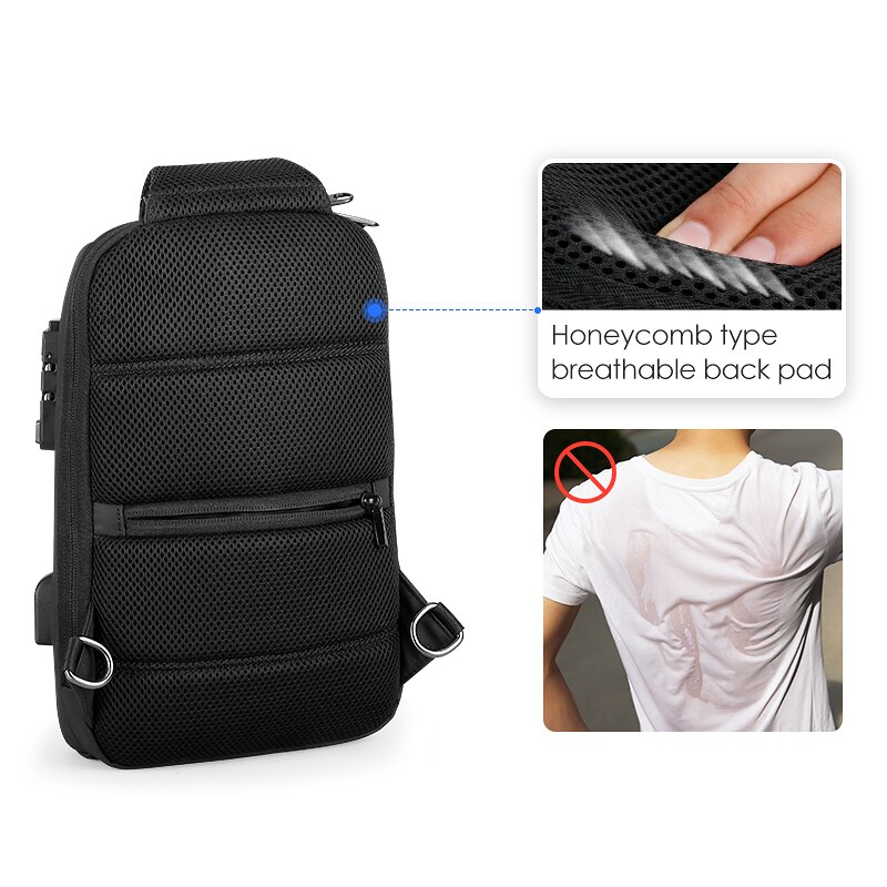Mark ryden heren messenger bag anti-diefstal waterdicht usb-oplaadbaar schouder crossbody tassen borsttassen mannelijke sling bag voor reizen