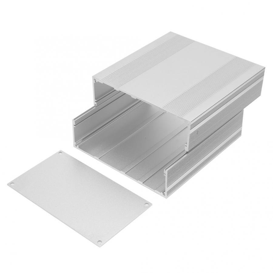 Gør-det-selv aluminium boks aluminium kabinet kasse sølv gør det selv elektronisk printkort projekt pcb instrument boks 82.2 x 145 x 150mm