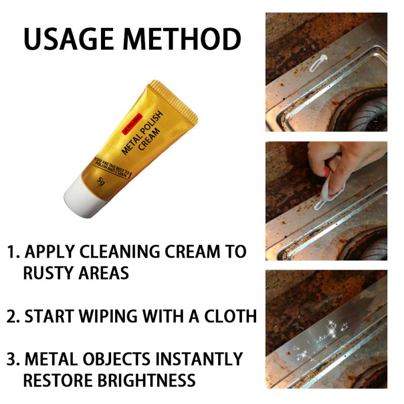 Metaalpolijstcrème mesmachine polijstwas spiegel metaal roestvrij staal keramiek horloge polijstpasta reinigingsmiddel