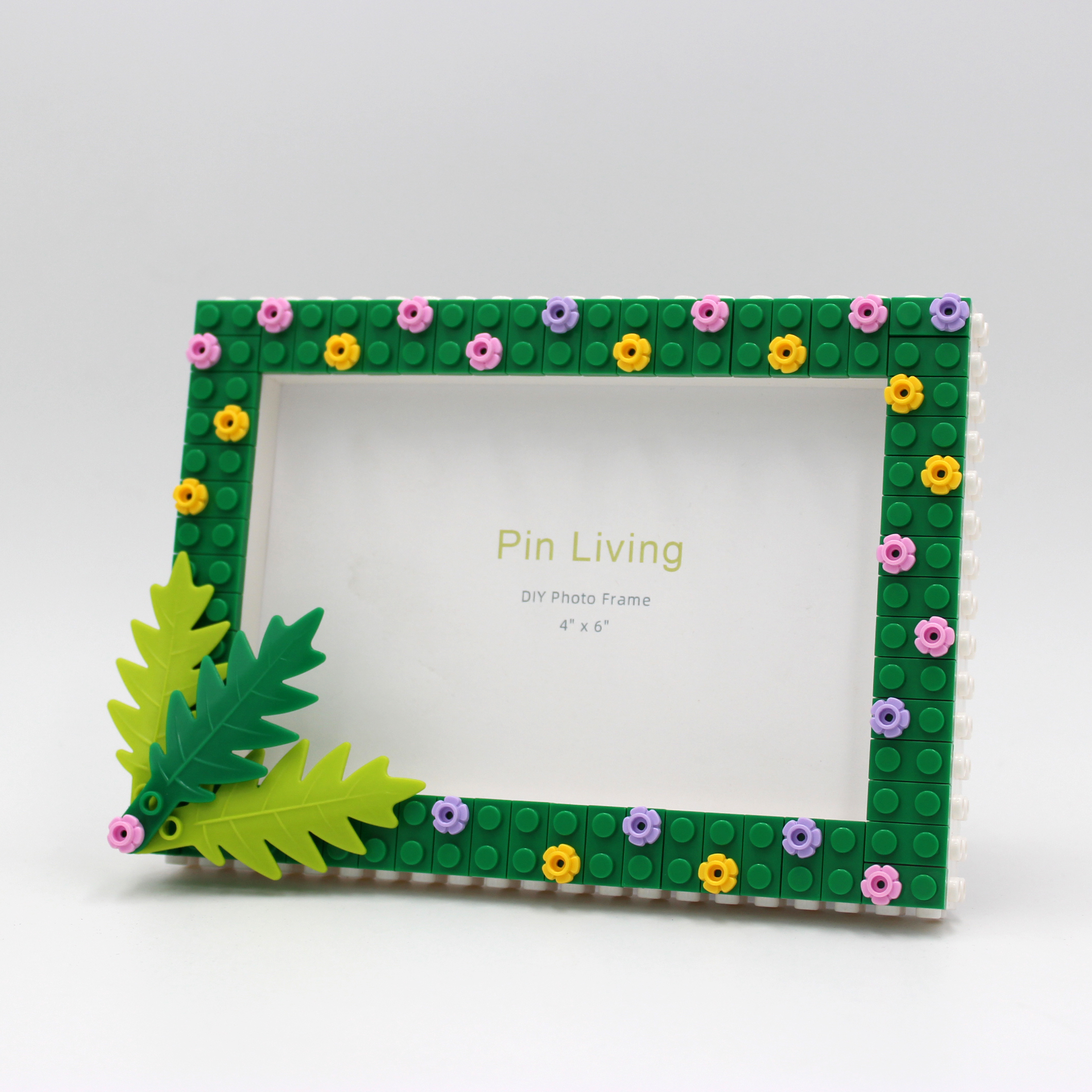 1pc Decor Photo Frame,Simple Green Color Block DIY picture Frame For Home Decoration