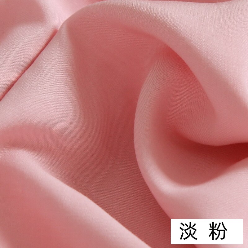 Katoenen Stof Katoen Zijde Effen Kleur Katoenen Doek Zwart Wit Kleding Kleren Stof Doek Katoen Zijde Stof: Light pink