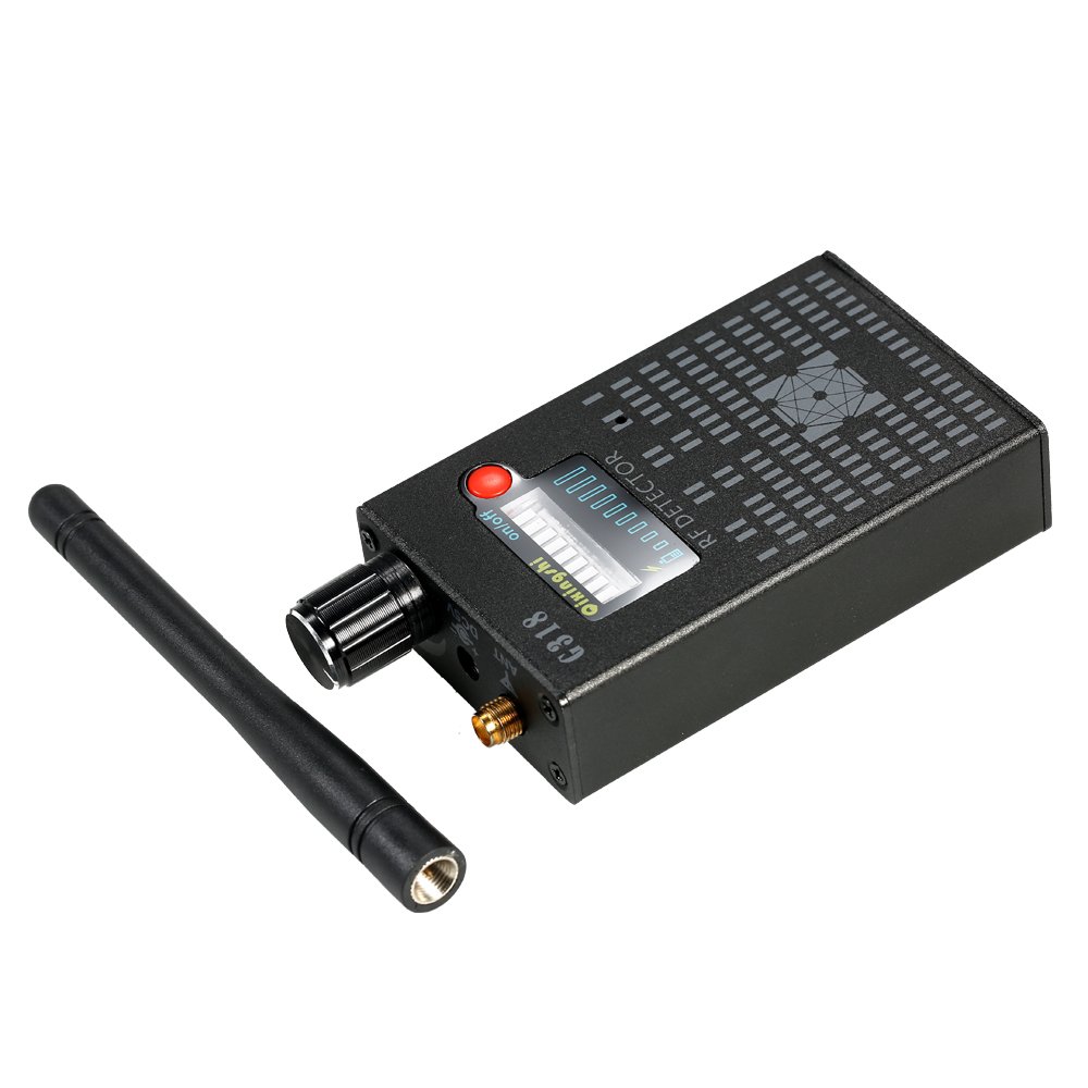 Multifunktionel fuld-range rf trådløs signal radio detektor kamera auto-detektion sporfinder 1 mhz -8 ghz rækkevidde justerbar