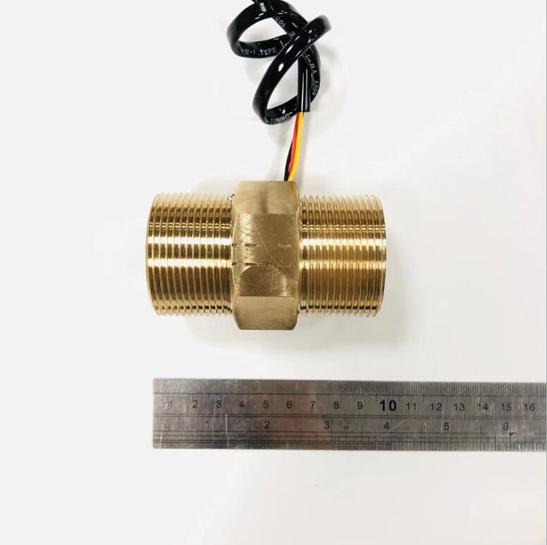 Brass G2" DN50 Brass Hall Turbine Flow Meter Sensor 15~250L/Min
