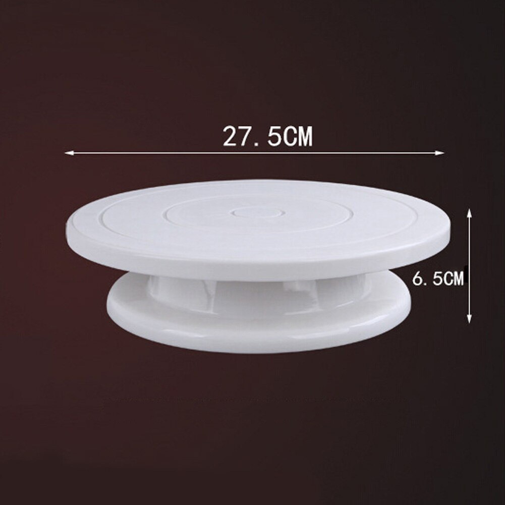 Bakken Hulpmiddel DIY Cake Draaitafel Plastic Taart Plaat Roterende Tafel Stand Base Turn Rond Cake Decorating Kitchen Tools