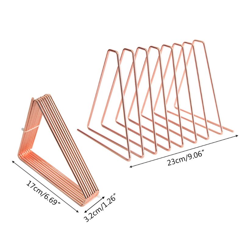Flexible Bookend Metal Book Holder Desktop Organizer Support Stand Shelf Rack