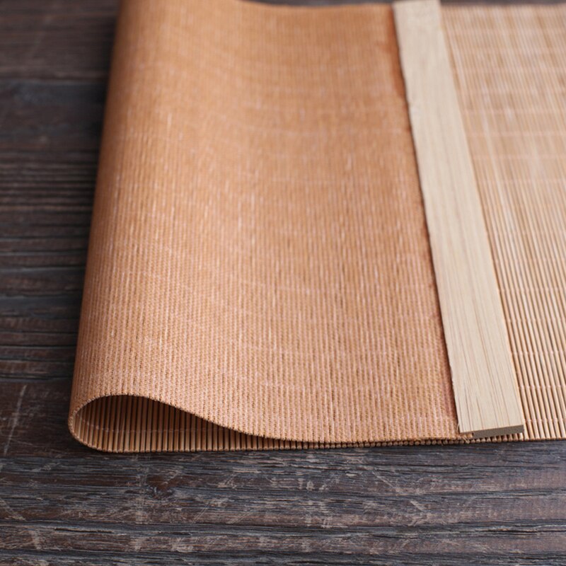 Natural Bamboo Table Mat Tea Dining Insulated Table Runner Japanese Style Woven Placemat Home Cafe Restaurant Decor Coaster