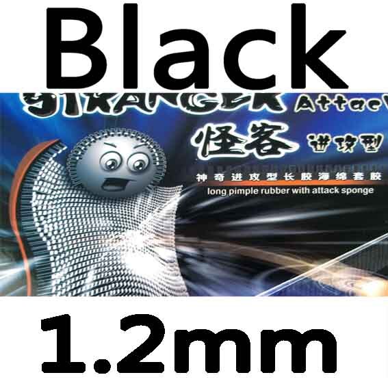 KTL Stranger Attack Long Pips-out Table Tennis PingPong Rubber: Black 1.2mm